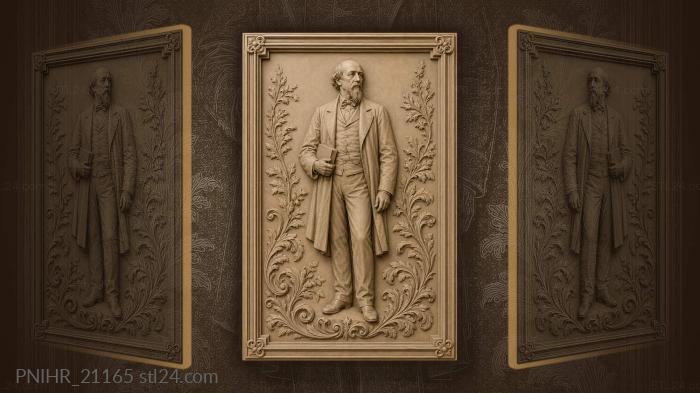 Nekrasov with pocket watch and book 3d STL model