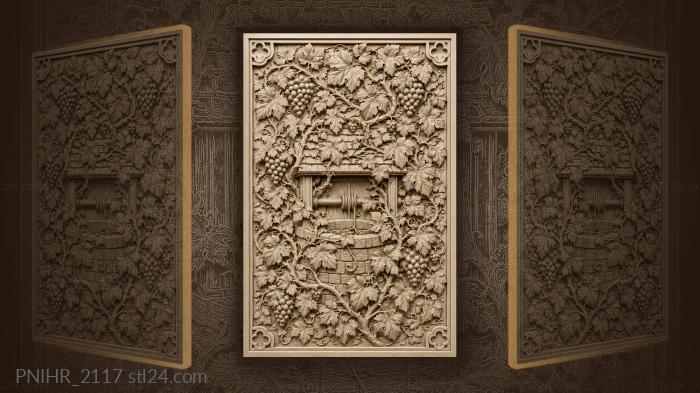 Vine tendrils hiding old well 3d STL model