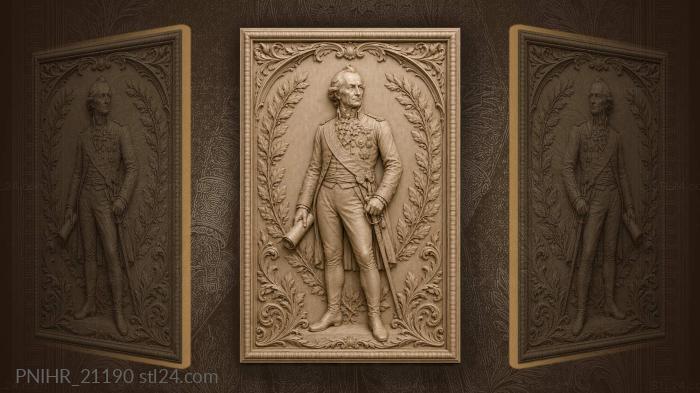 Suvorov with scroll and sword · Napoleon Bonaparte 3d STL model