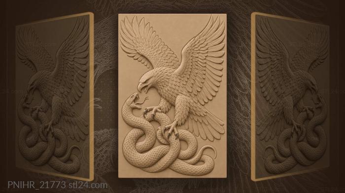 Snake rearing up from the grip 3d STL model