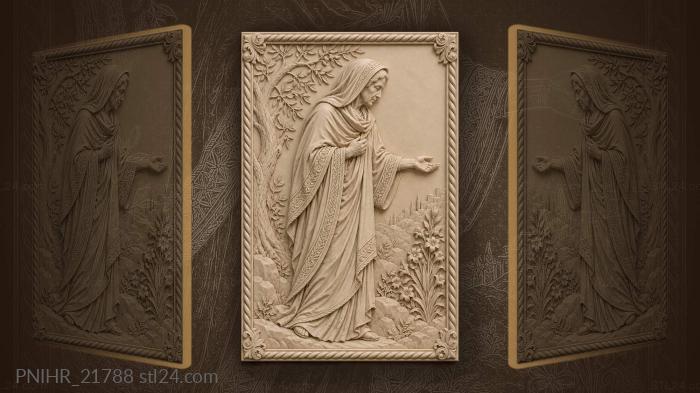 Veiled elder offers a quiet blessing 3d STL model