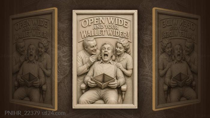Dentist visit expensive wallet pain 3d STL model