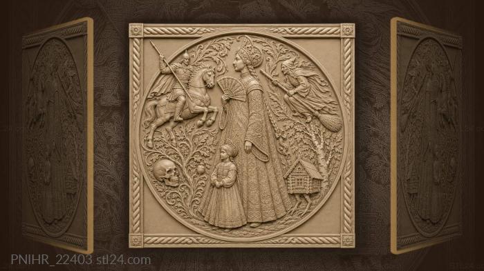 Russian beauty with fairytale motifs 3d STL model