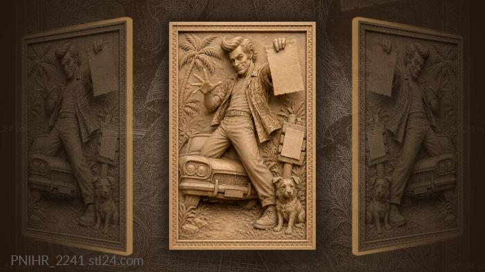 Ace ventura wanted vintage car 3d STL model