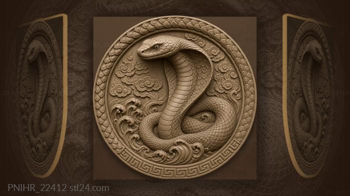 Cobra rising majestic snake detail 3d STL model