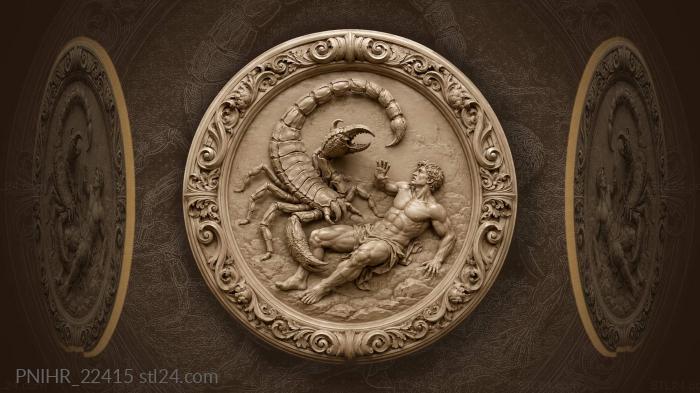Fierce scorpion guarding its territory 3d STL model