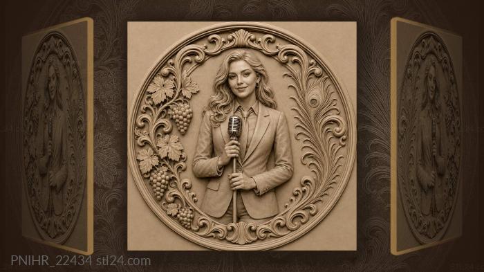 Vintage singer with grape vine 3d STL model