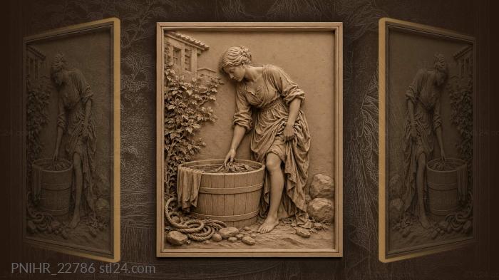 Bathhouse solitude quiet contemplation stones 3d STL model