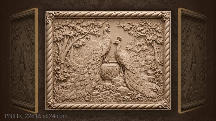 Twisted rope floral corner design 3d STL model