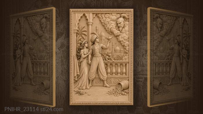 Lamp raised high on the palace balcony 3d STL model
