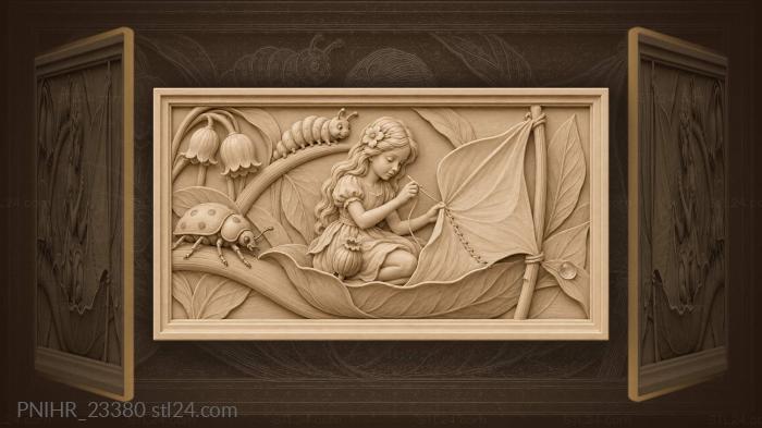 Thumbelina’s sail tiny needlework magic 3d STL model