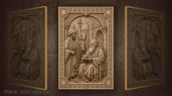Wise elder with cherry treat 3d STL model