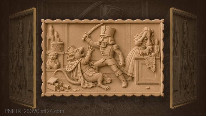 Nutcracker battles the mouse king 3d STL model