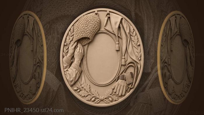 Caucasian hat and whip details 3d STL model