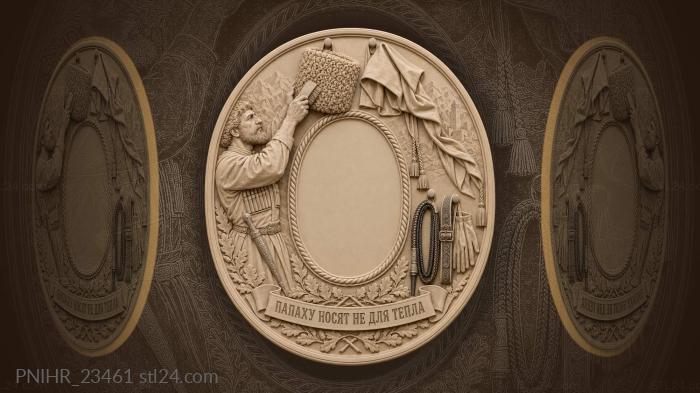 Caucasus hat and whip details 3d STL model