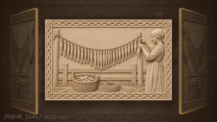 Smelt garland with adding hand 3d STL model