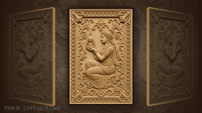 Floral offering graceful patterned figure 3d STL model