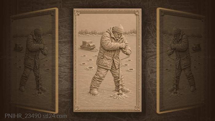 Boring tenth hole past nine others 3d STL model