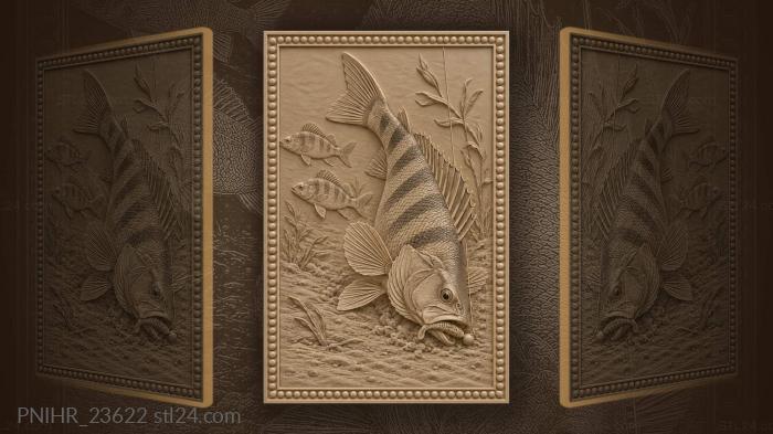 Perch attack on small jig 3d STL model