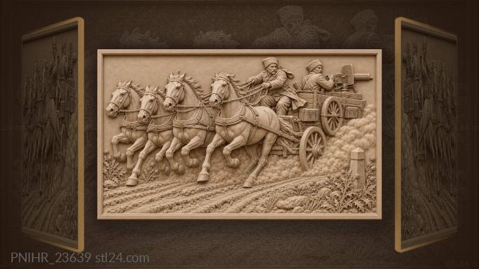 Driver hurtles past roadside thistles 3d STL model