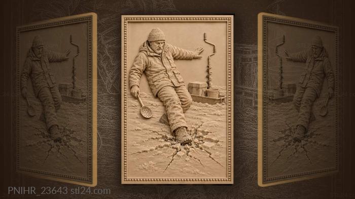 Boot heel breaking the refrozen hole 3d STL model