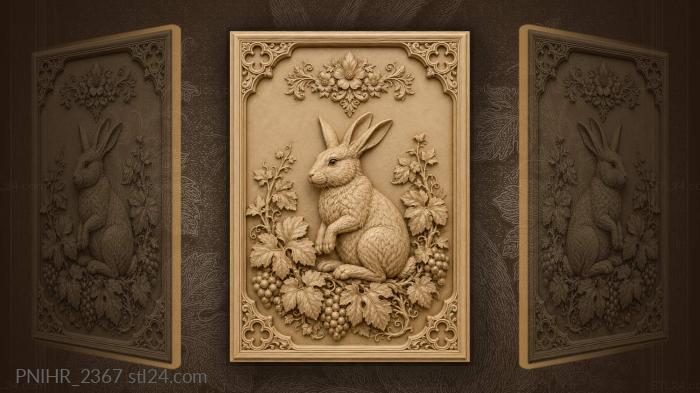 Rabbit among the grapevines 3d STL model