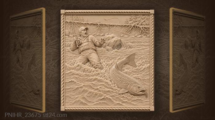 Taimen breaks free powerful escape 3d STL model