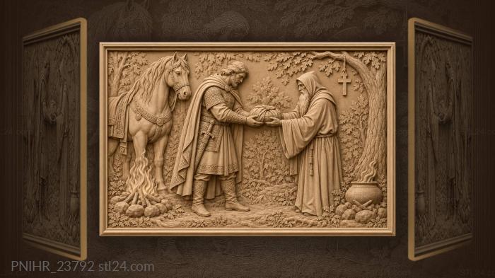 Dobrynya takes a bundle from the hermit 3d STL model