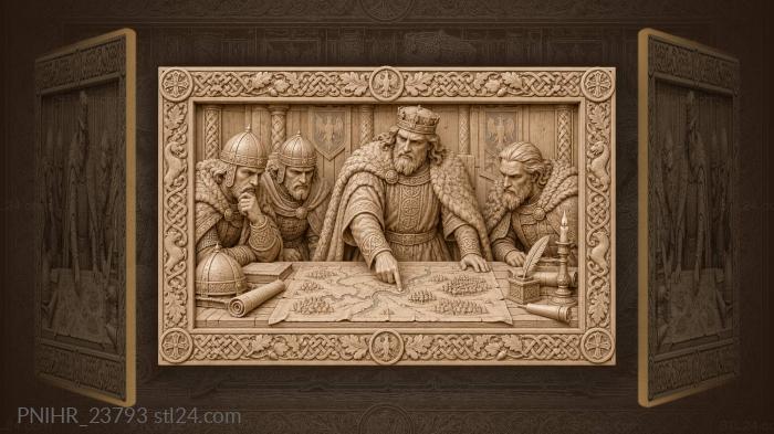 Vladimir the great war council strategy 3d STL model