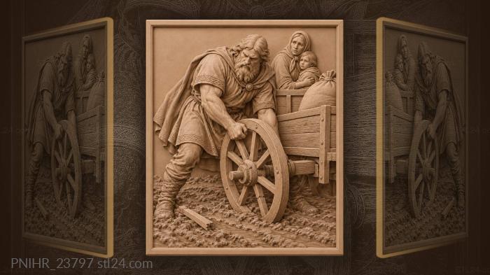 Ilya muromets helping with heavy load 3d STL model