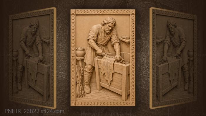 Nikita kozhemyaka tanning a hide 3d STL model
