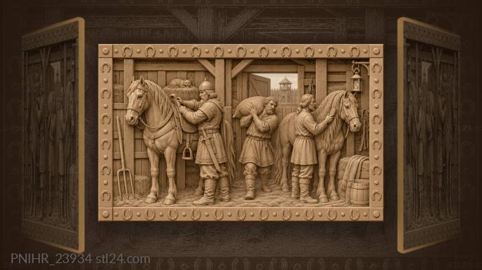 Hero’s stables bustling with life 3d STL model