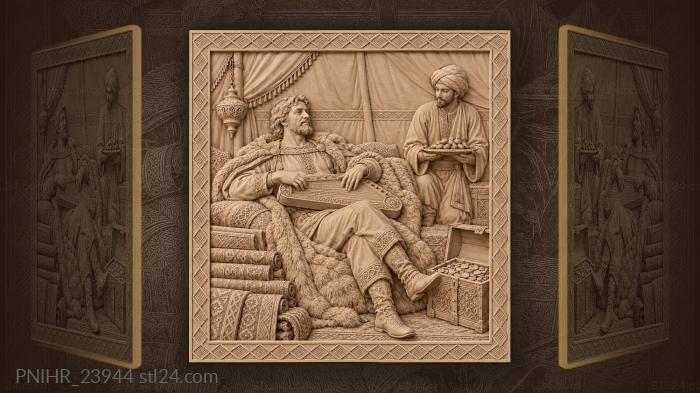 Sadko among silks and riches 3d STL model