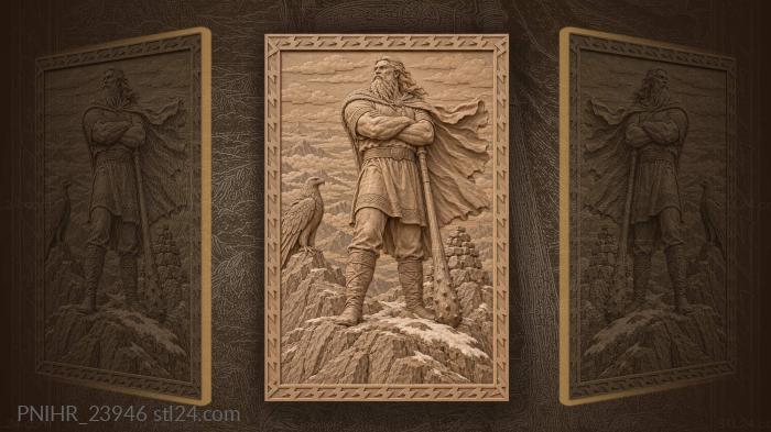 Svjatogor the mighty mountain hero 3d STL model