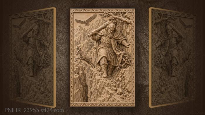 Svjatogor’s journey through rocky mountains 3d STL model