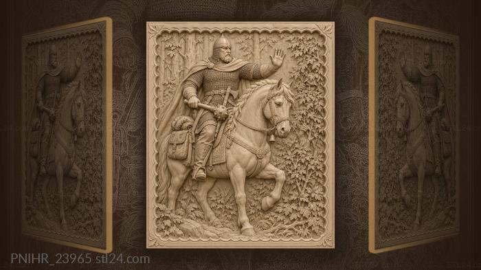 Commander signalling a halt by the thicket 3d STL model