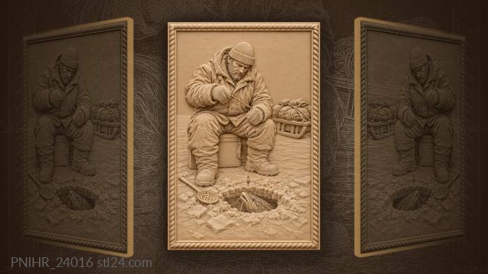 Burbot called up by knocking lure 3d STL model