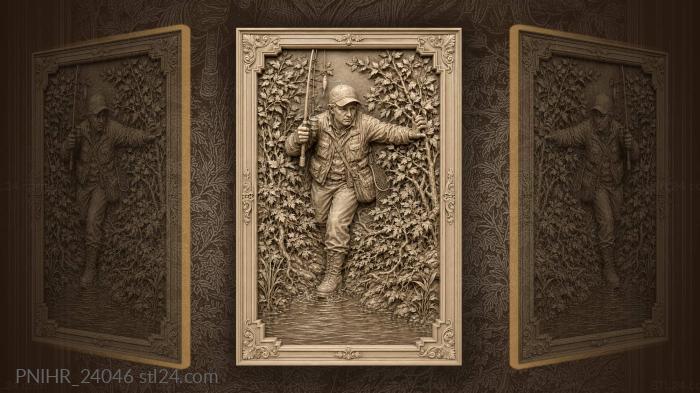 Angler’s determined advance to the river 3d STL model