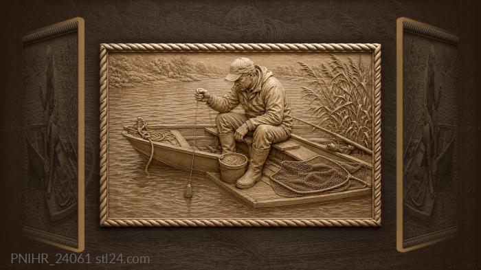 Ring rig sliding down the anchor rope 3d STL model