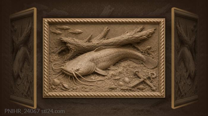 Catfish in deep silt pit 3d STL model