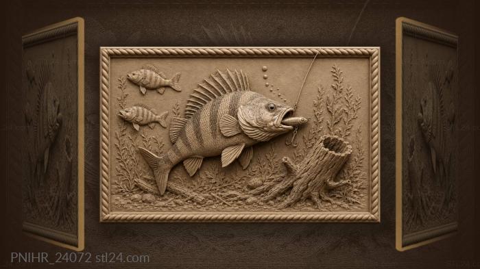Perch strikes lure fast action 3d STL model