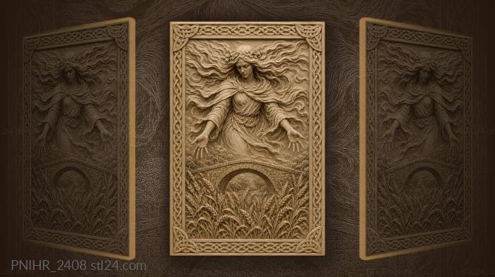 Ghostly lady above ancient bridge 3d STL model