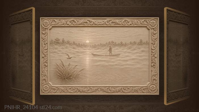 Misty morning on the river 3d STL model
