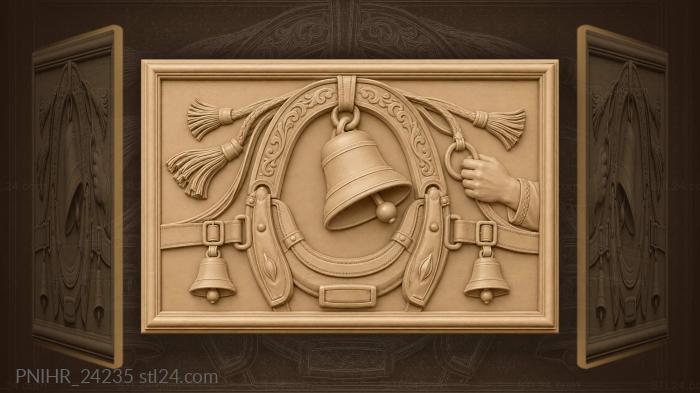 Harness bell with reaching hand 3d STL model