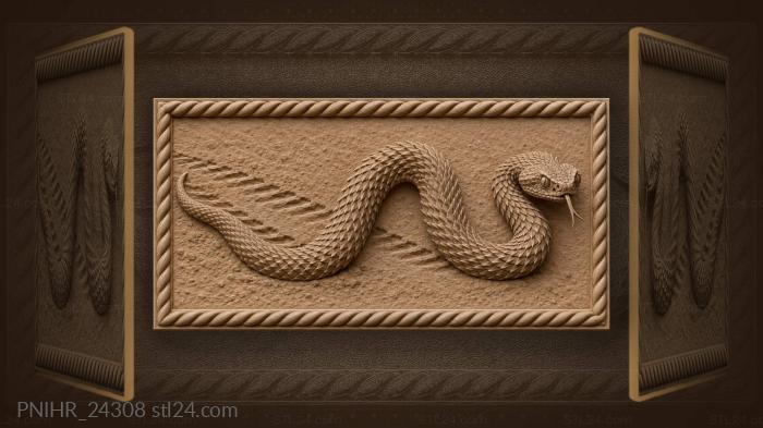 Viper crossing sandy ladder tracks 3d STL model