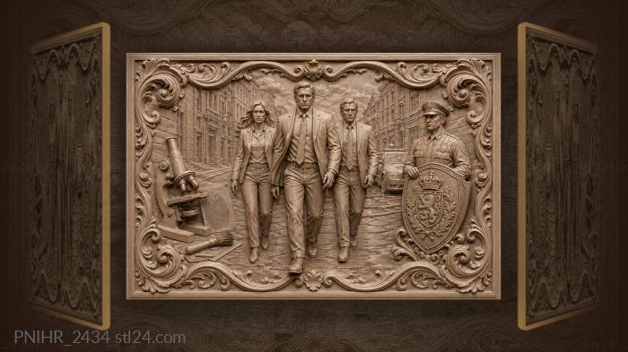 City investigation with law enforcement 3d STL model