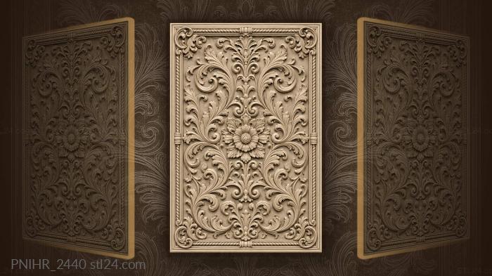 Acanthus leaves circling single rosette 3d STL model