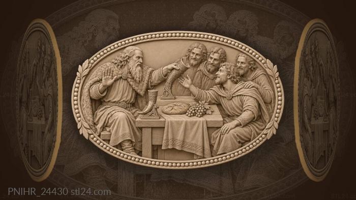 Toast to brave warriors and friends 3d STL model