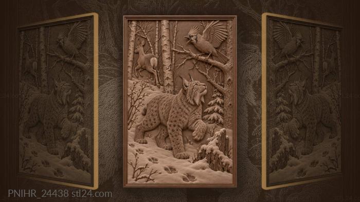 Jay’s betrayal lynx roe deer forest 3d STL model