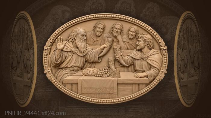 Toast to kinship and wise words 3d STL model